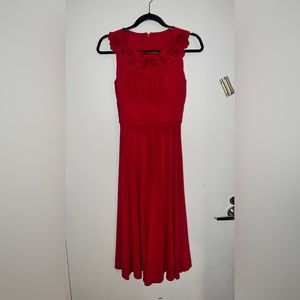 Red cocktail dress